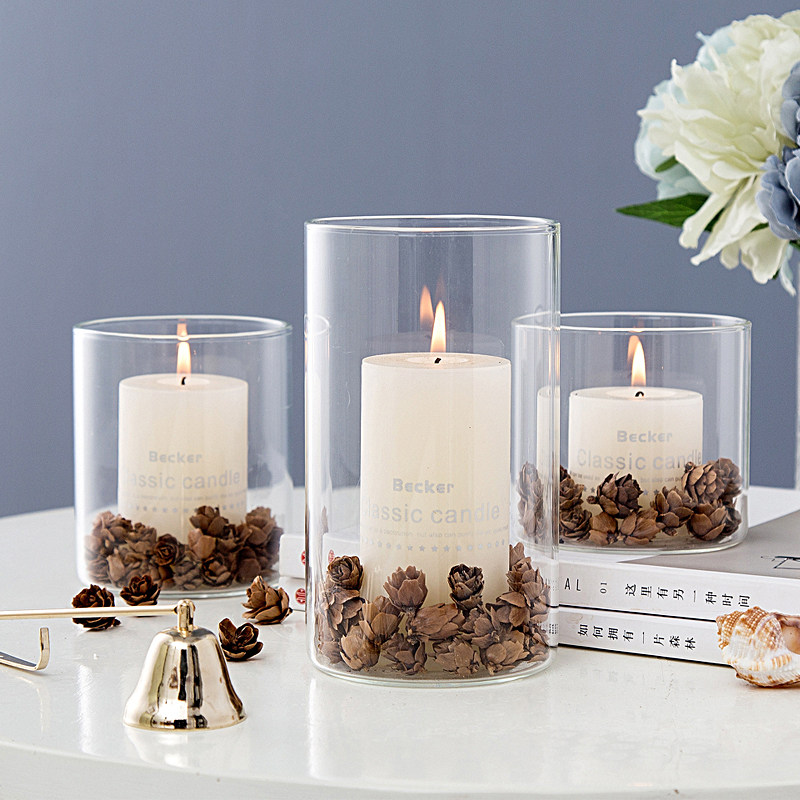 烛台蜡烛欧式现代简约婚庆摆件酒店路引餐厅酒吧烛台