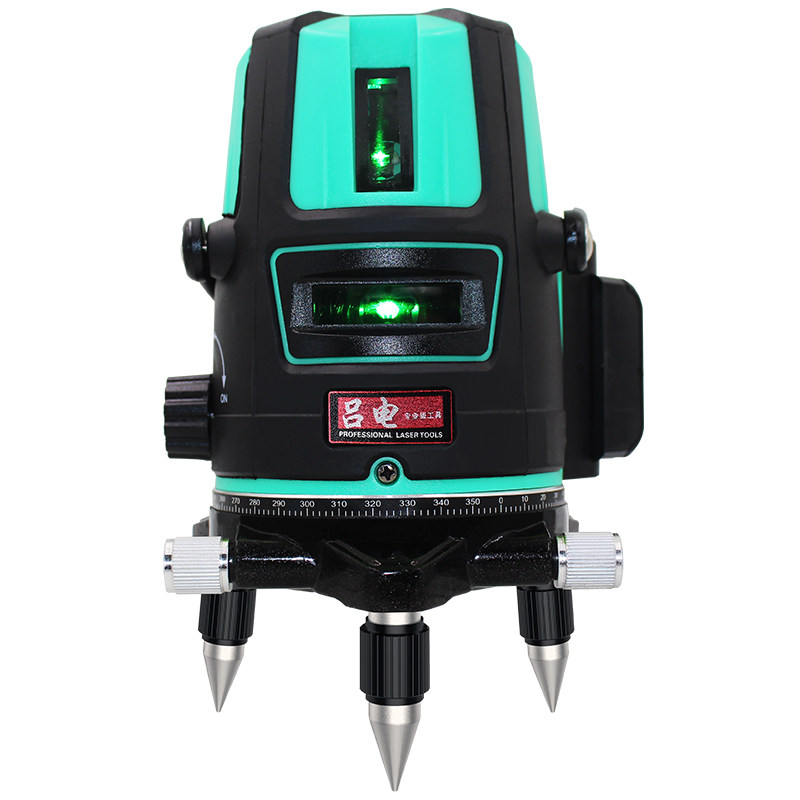 绿光红外线水平仪2线3线5线6点 激光水平仪室外强光投线仪打线仪