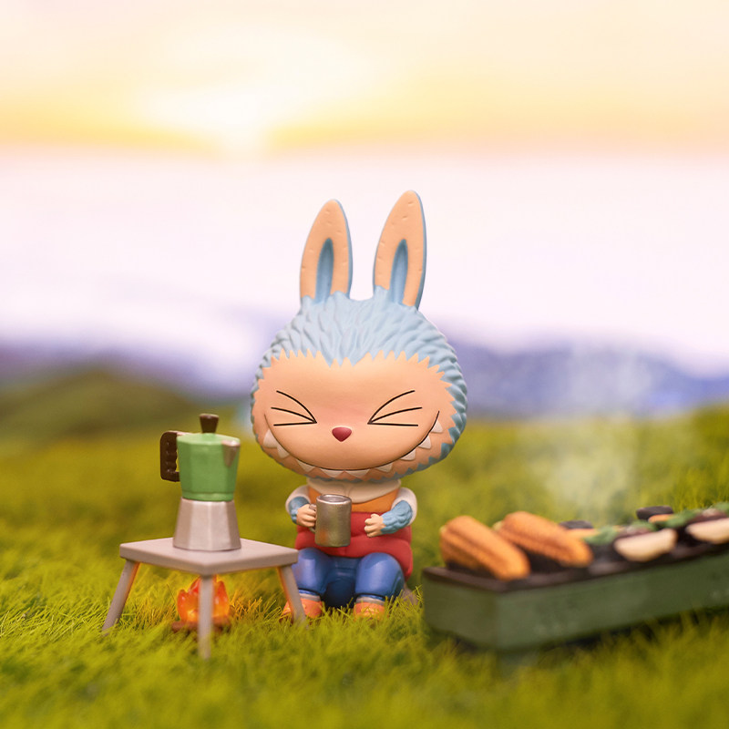 正版包邮泡泡玛特labubu拉布布精灵精灵野外旅行整套潮玩盲盒