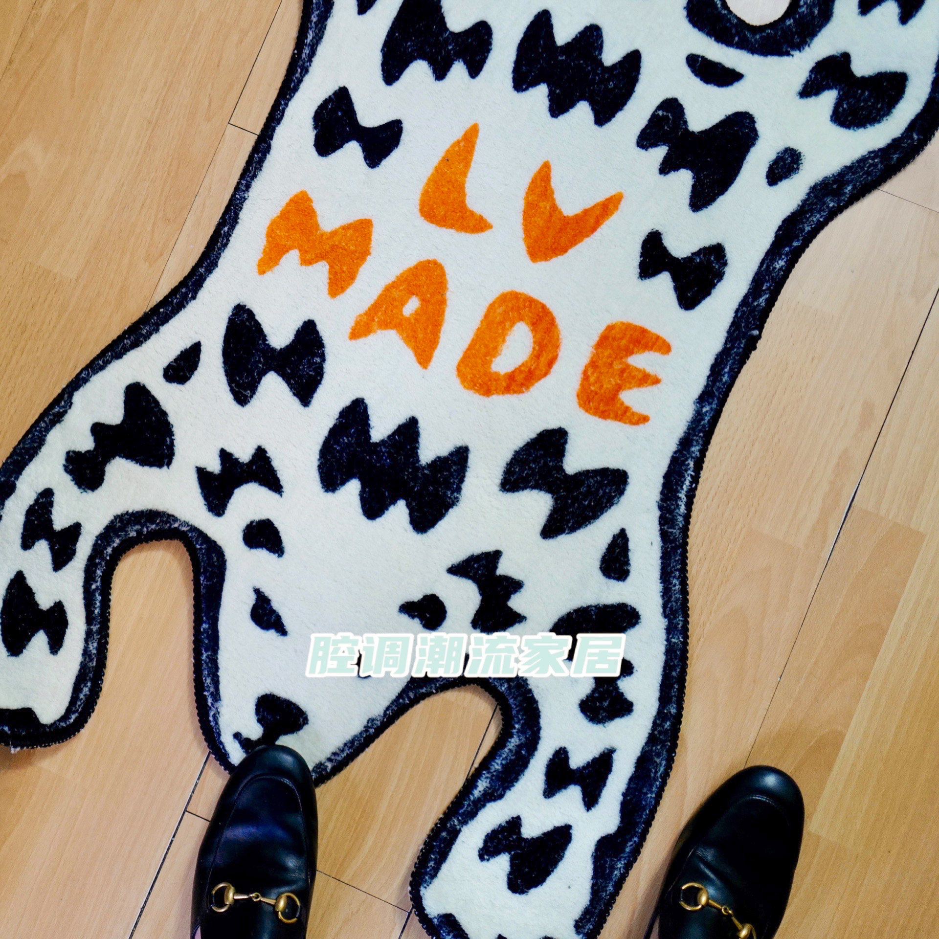 humanmade老虎nigo联名地毯地垫潮流羊绒床边卡通地毯