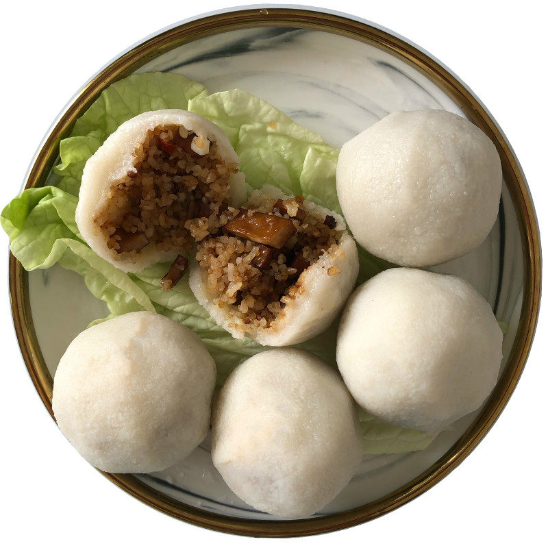 洪湖峰口米团子湖北特产手工香干糯米包饭现做糯米