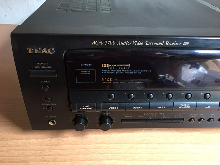 日本teac功放agv7700声道家庭影院功放机功率功放