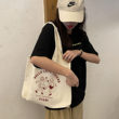 Autumn And Winter Day, Handbag Bag, Women's Massive INS Student Single Shoulder Salad Bag Cloth Bag Messenise White Korean Autumn And Winter Day, Handbag Bag, Women's Massive INS Student Single Shoulder Salad Bag Cloth Bag Messenise White Korean