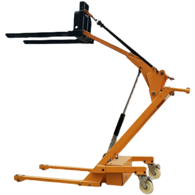 叉车小型曲臂便携式简易手动装卸手推车升降液压液压装卸车