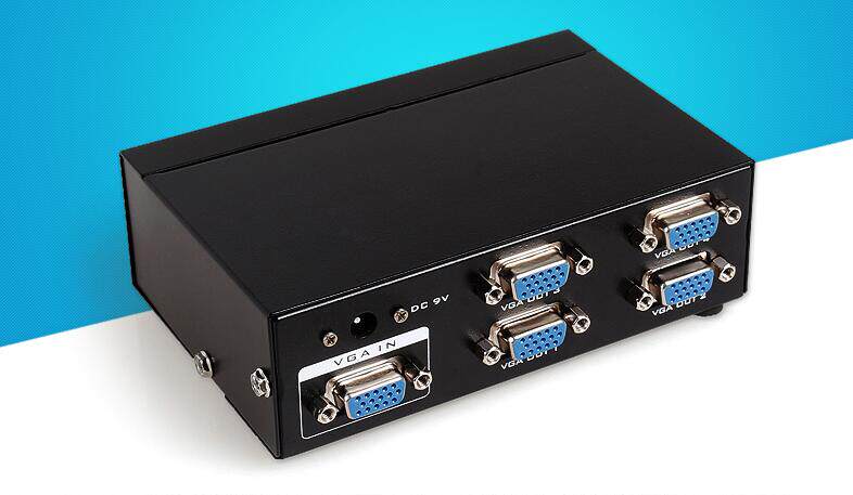 迈拓维矩清分高清分4口分屏mt35044出一分分配器vga分配器