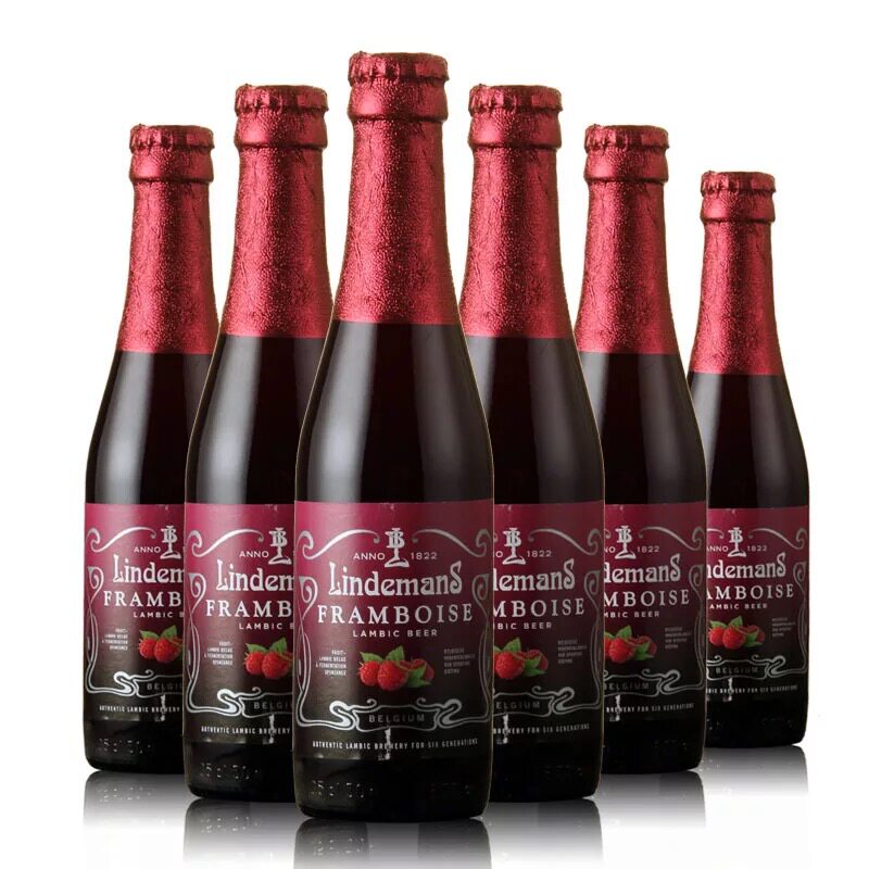 同学林德曼桃子樱桃蓝莓山梅苹果6瓶果味啤酒啤酒