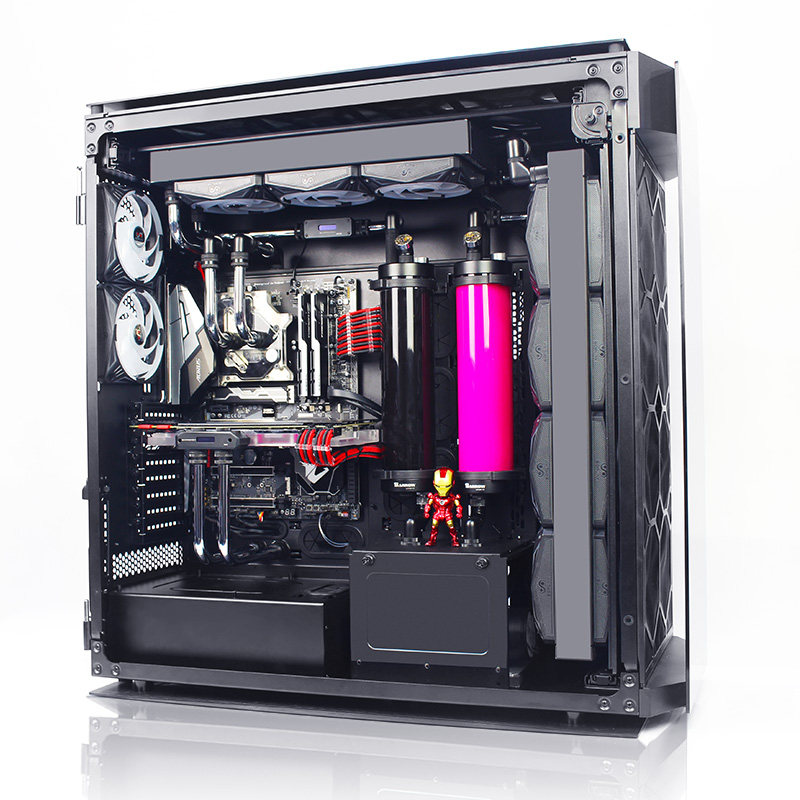 水冷海盗船1000d分体式硬管散热方案定制分体套装散热器