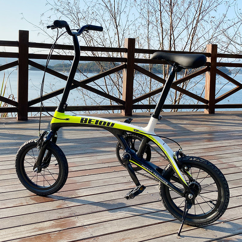 贝欧轻速碳纤维儿童自行车迷你便携男女bmx小轮车