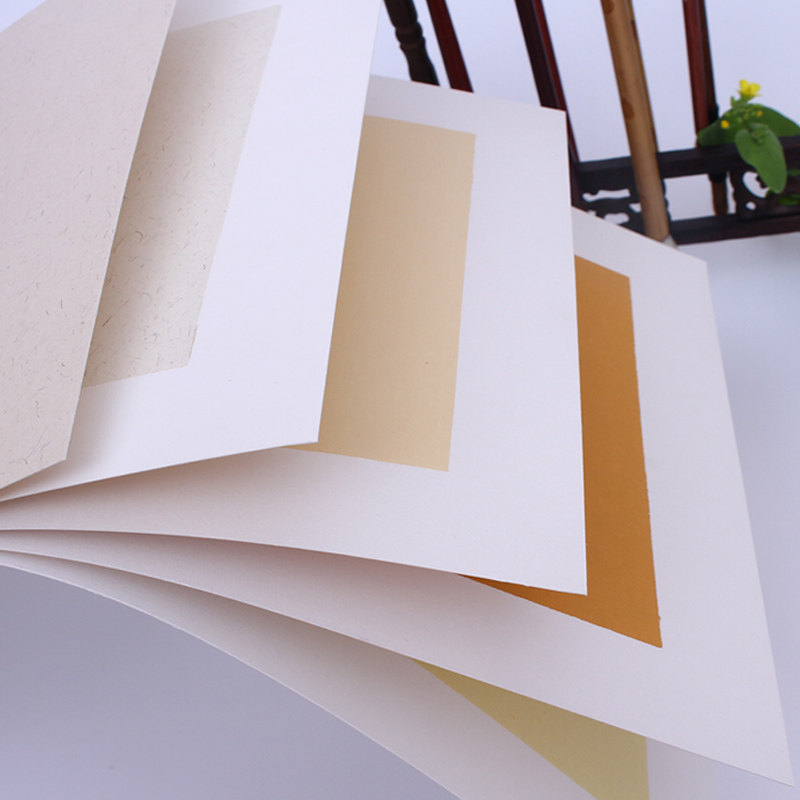 卡纸国画长方形扇形硬卡加厚宣纸作品专用美术宣纸