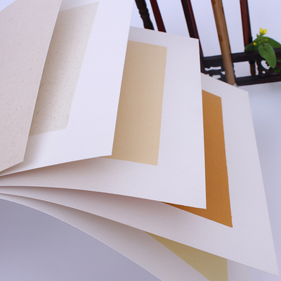 加厚宣纸卡纸国画长形软卡长方形作品专用美术生宣镜片写生工笔画