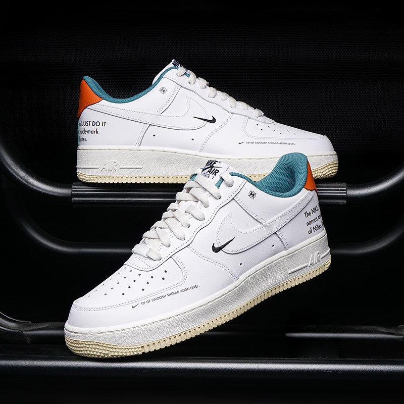 nikeairforce男子空军一号af1外星人丝绸橘板cu8070-100板鞋