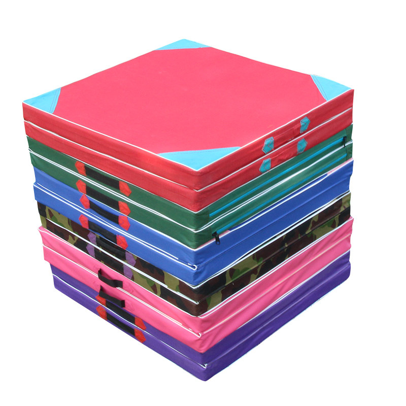 体操折叠空翻海绵垫跳高垫子幼儿园加厚仰卧起坐跆拳道海绵垫