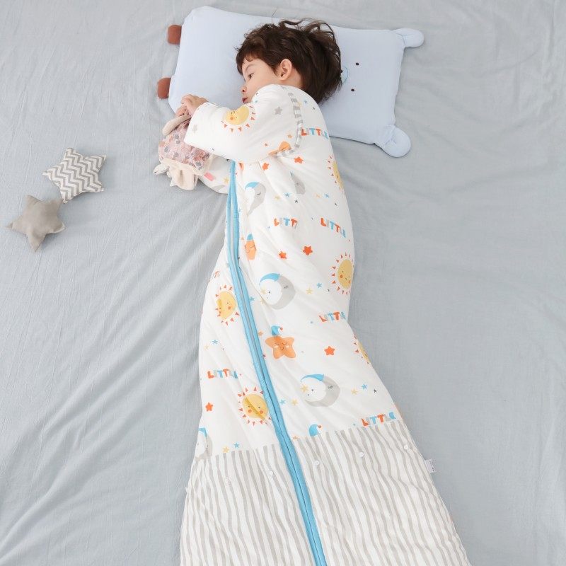 婴儿秋冬季加厚加长睡袋宝宝防踢被子纯棉012岁睡袋