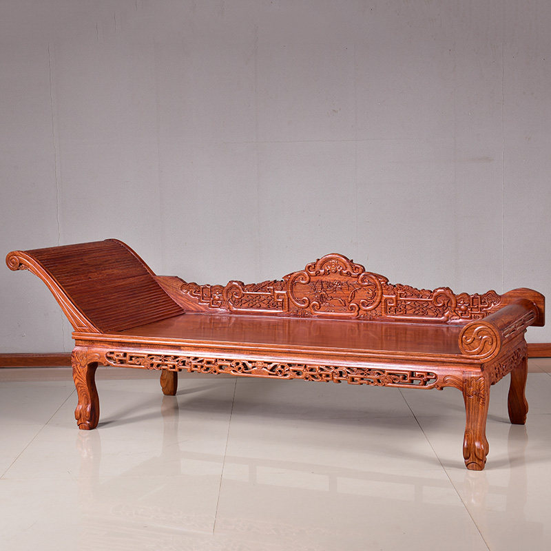 红木家具花梨木贵妃床卧室小户型贵妃榻中式实木美人榻贵妃躺椅