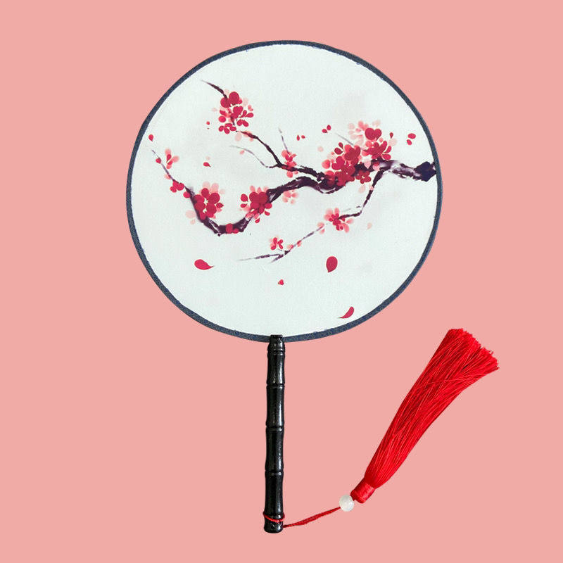 扇子古风双面团扇舞蹈古典夏季中国国风汉服工艺扇