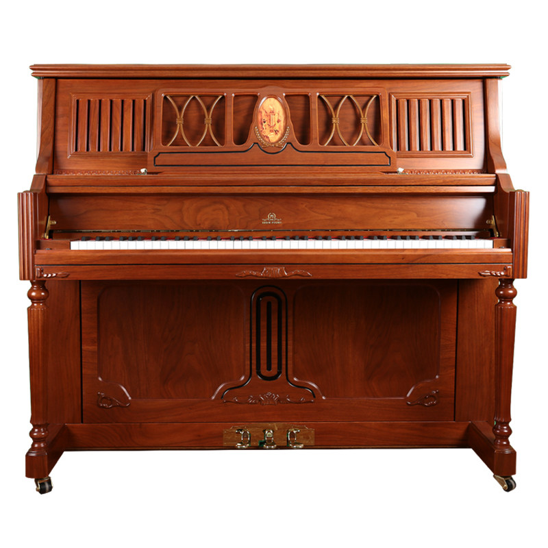 伯恩古典外观立式 钢琴 125cm高度钢琴初学入门练习演奏 - 痕风的起点