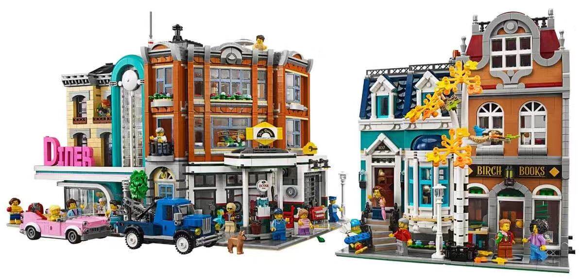 兼容乐高街景10270书店创意欧洲建筑模型拼插积木玩具塑料积木