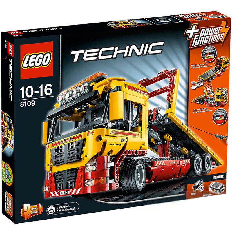 lego乐高8109科技机械系列电动平板拖车卡车建构