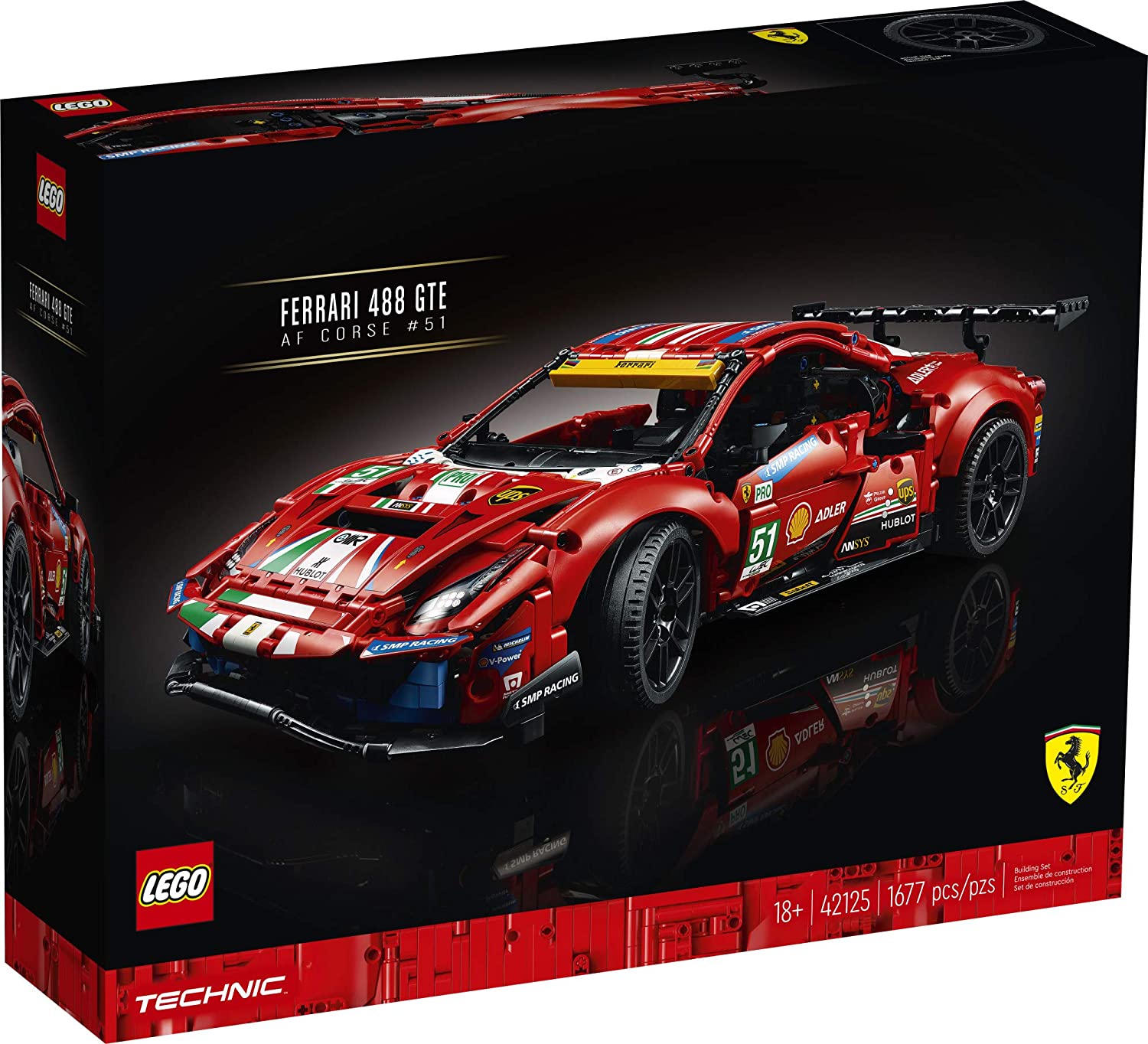 lego乐高积木拼装玩具机械法拉利赛车42125男孩建构