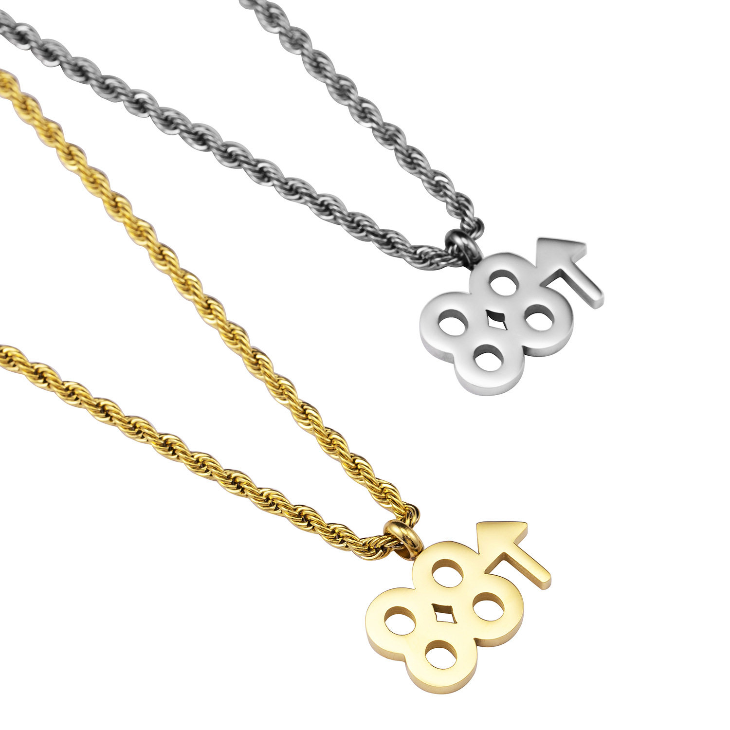 网恋教父richbrian88rising七哥同款项链嘻哈男女项链