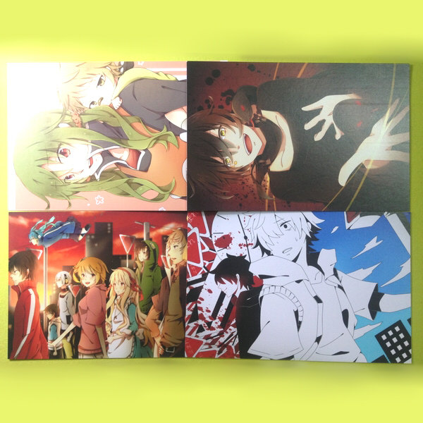 绮丽日本动漫周边阳炎project4枚入明信片留言贺卡满百包动漫挂件