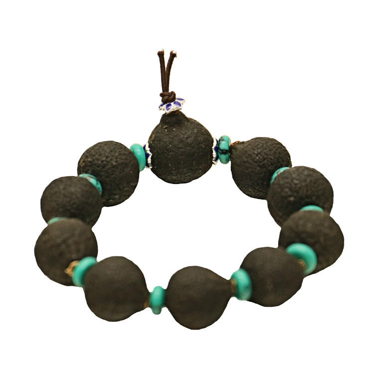 新会柑胎手手镯柑仔手链文玩手串佛珠小青柑胎陈皮