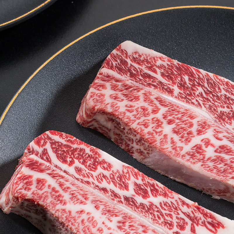 农夫好牛美国进口雪花牛小排去骨原切谷牛排牛排