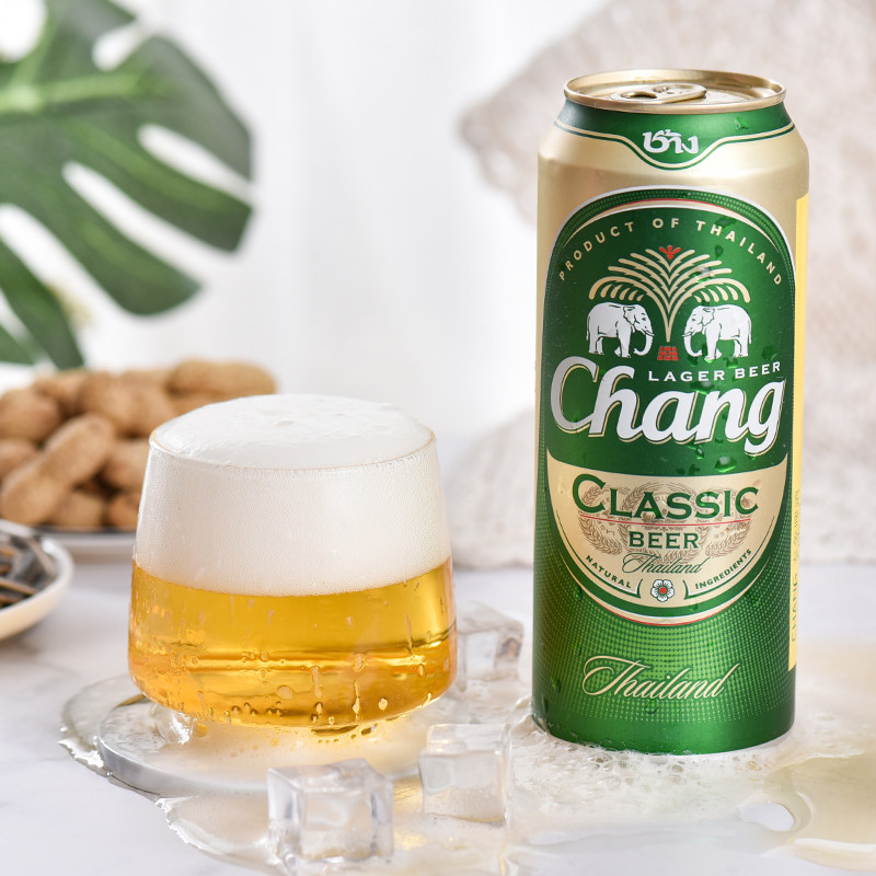 啤酒8月到期500ml听装泰国原装进口大象象牌双象啤酒