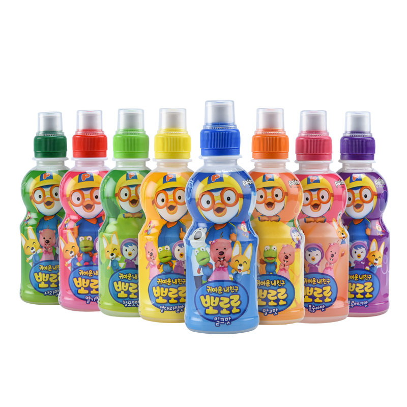 24瓶韩国进口啵乐乐饮料235ml宝露露儿童牛奶乳酸菌果味