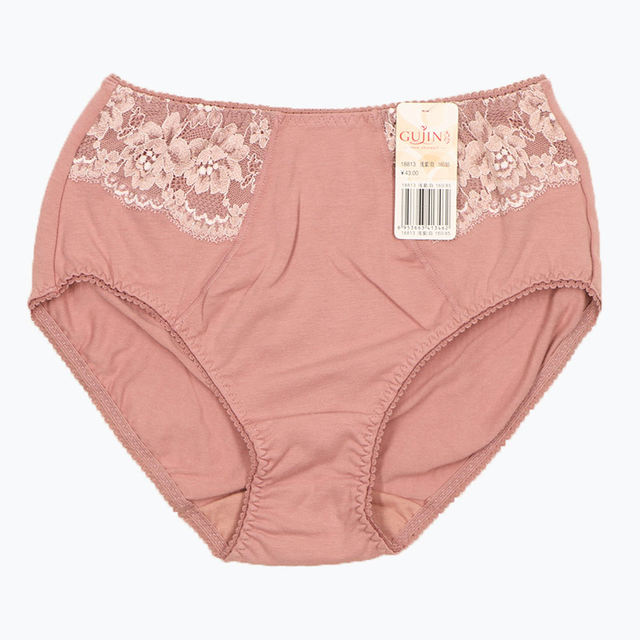 Gujin underwear counter genuine women's high waist briefs cotton large size cotton shorts 18813 Gujin underwear counter genuine women's high waist briefs cotton large size cotton shorts 18813