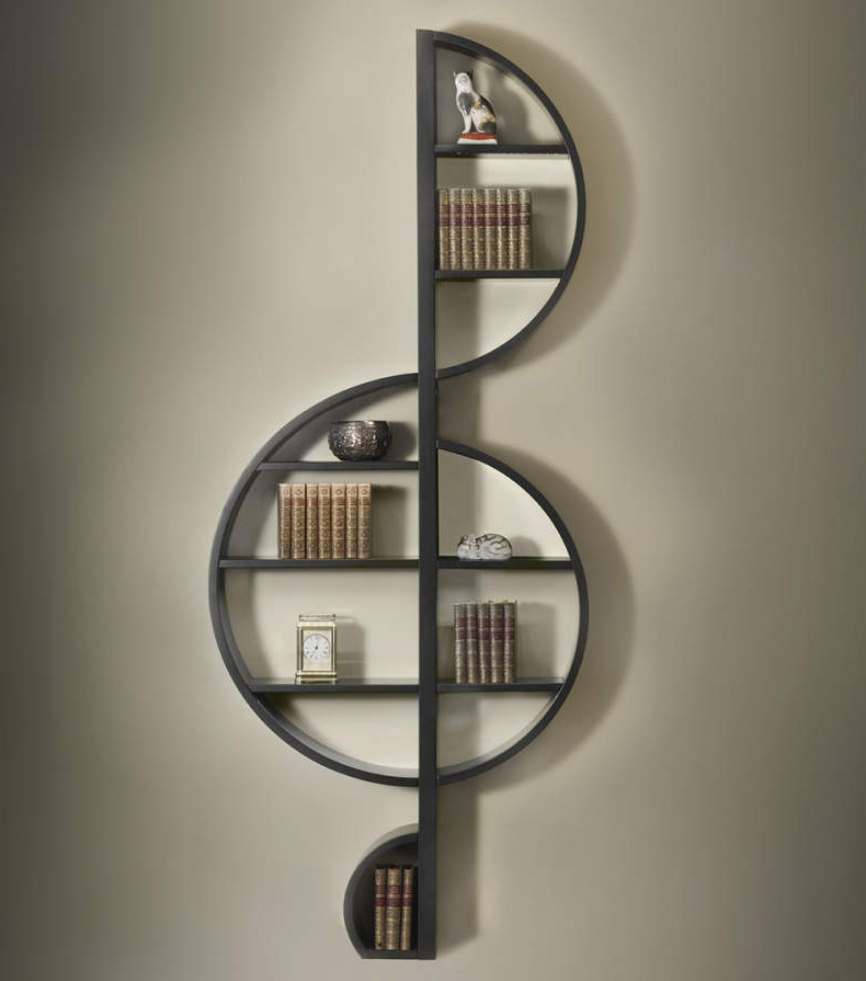 欧式创意墙上书架客厅餐厅音乐室钢琴房墙面书架