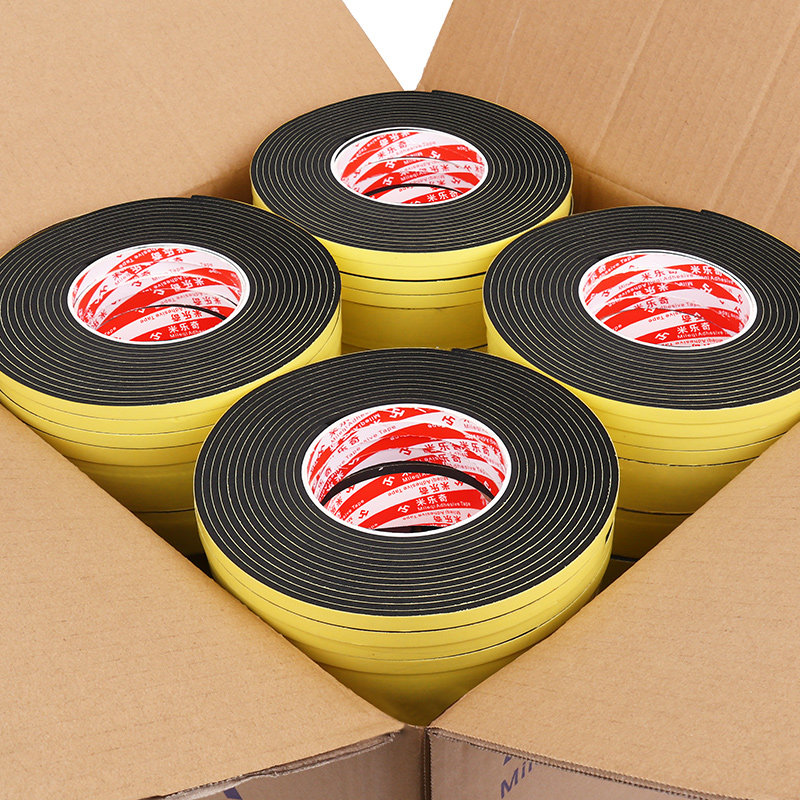 泡沫单面黑色密封胶密封缝隙神器挡风窗户门框胶带