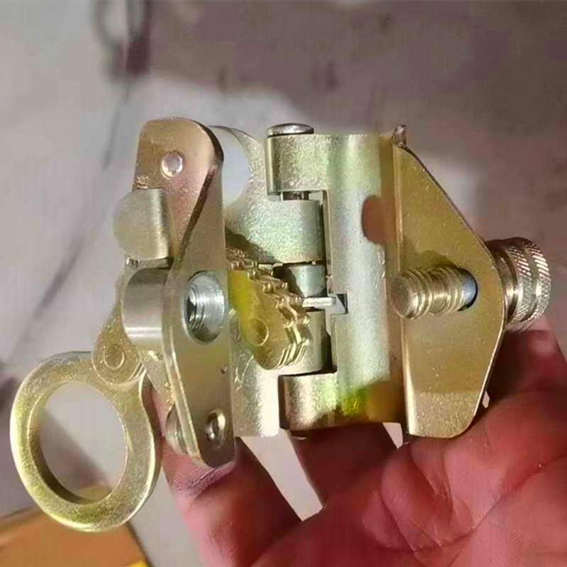 户外安全绳自锁器钢丝绳锁扣高空锁绳器吊篮下安全绳