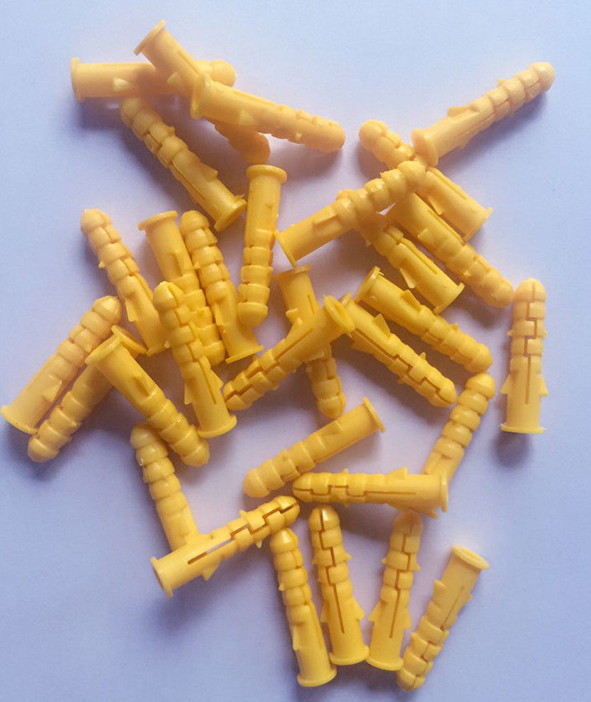 膨胀胀管包邮小黄鱼塑料螺丝螺栓黄色塑料膨胀管