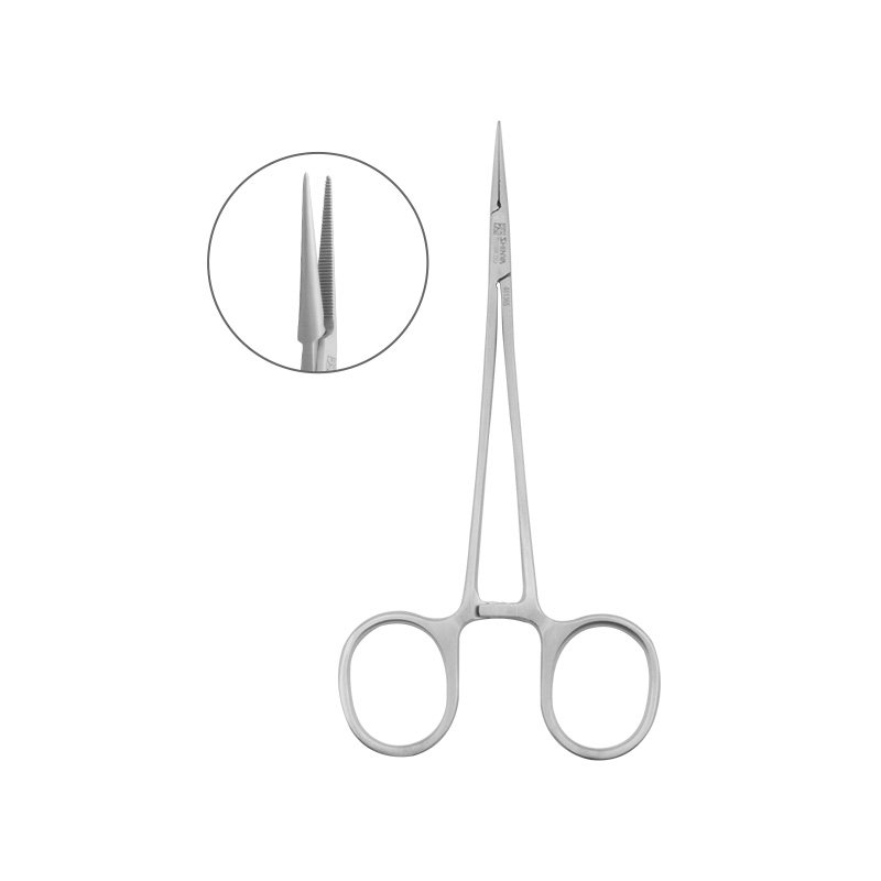 新华医疗止血钳12.5厘米直头弯头精细带纹医用用血医用用具