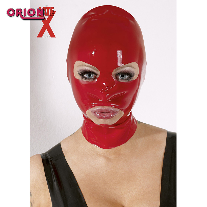 Latex mask threesome