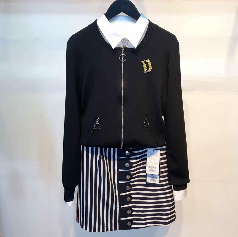 阿玛施2020新款chic早秋正品夹克拉链小外外套短外套