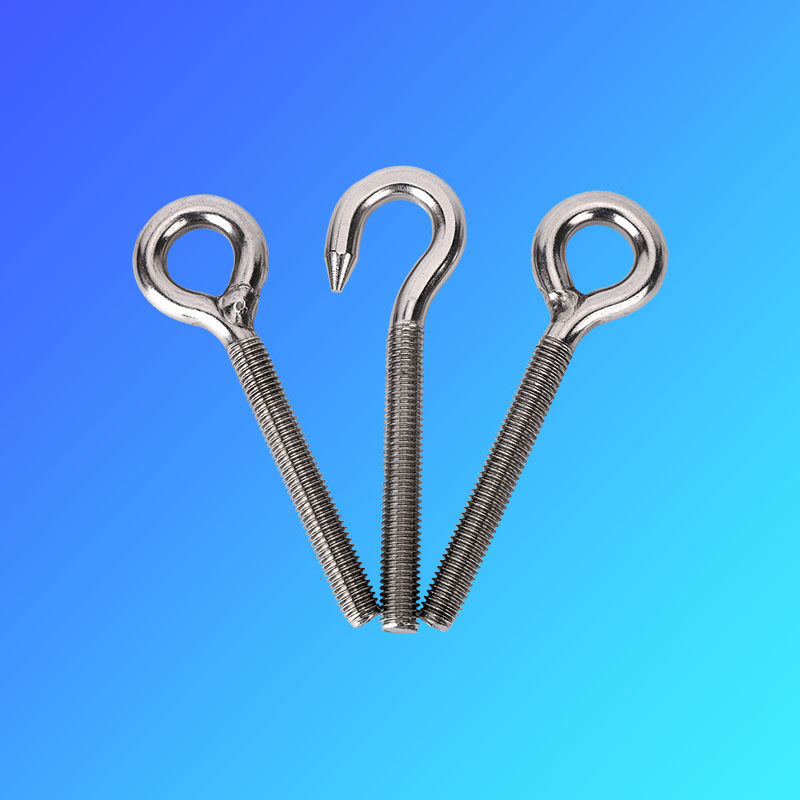 螺钉不锈钢羊眼螺丝吊环带圈钩形圆形螺栓手拧机螺钉