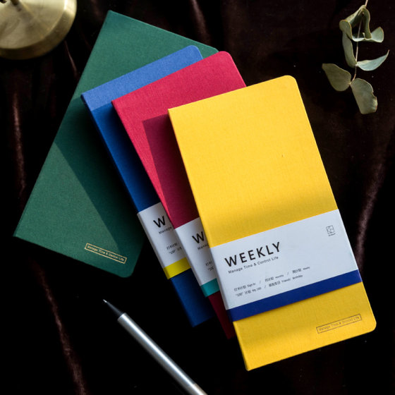 Kinbor Weekly Planning Manual Account Book Time Axis Schedule Book Cloth Week Inner Core Notebook Multi Color Plan Book Management Volume Kinbor Weekly Planning Manual Account Book Time Axis Schedule Book Cloth Week Inner Core Notebook Multi Color Plan Book Management Volume