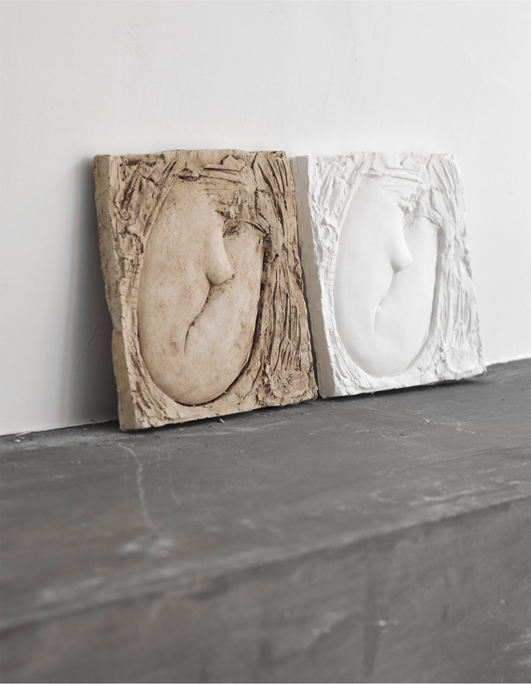 天使不飞oroliving独家雕塑石膏女人体浮雕艺术品jeff创作