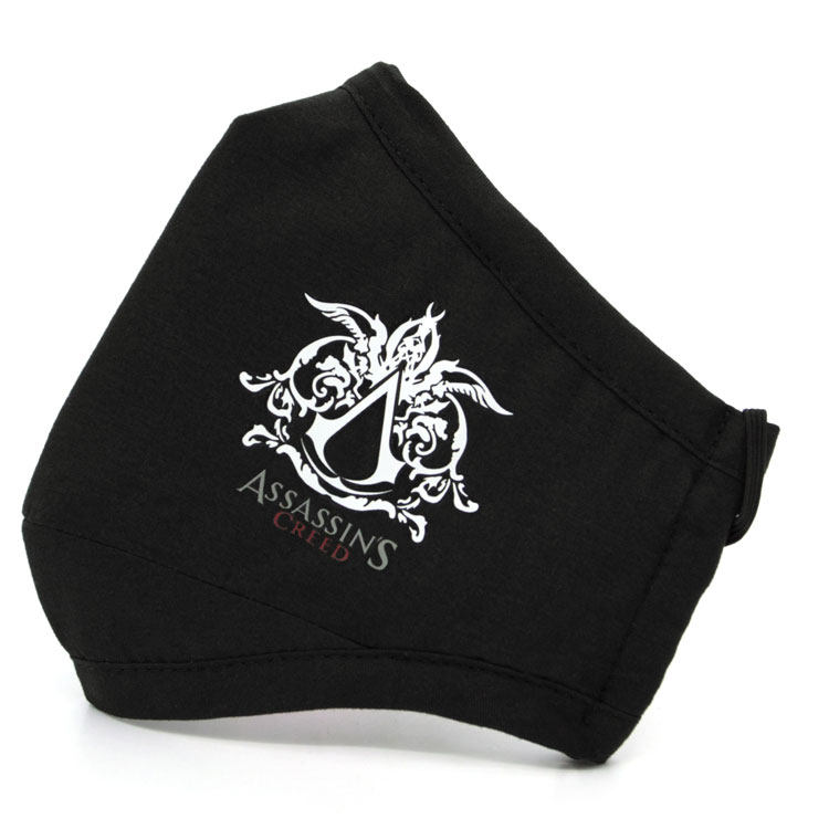 印花口罩防寒冬季游戏刺客信条时尚彩色水洗纯棉口罩