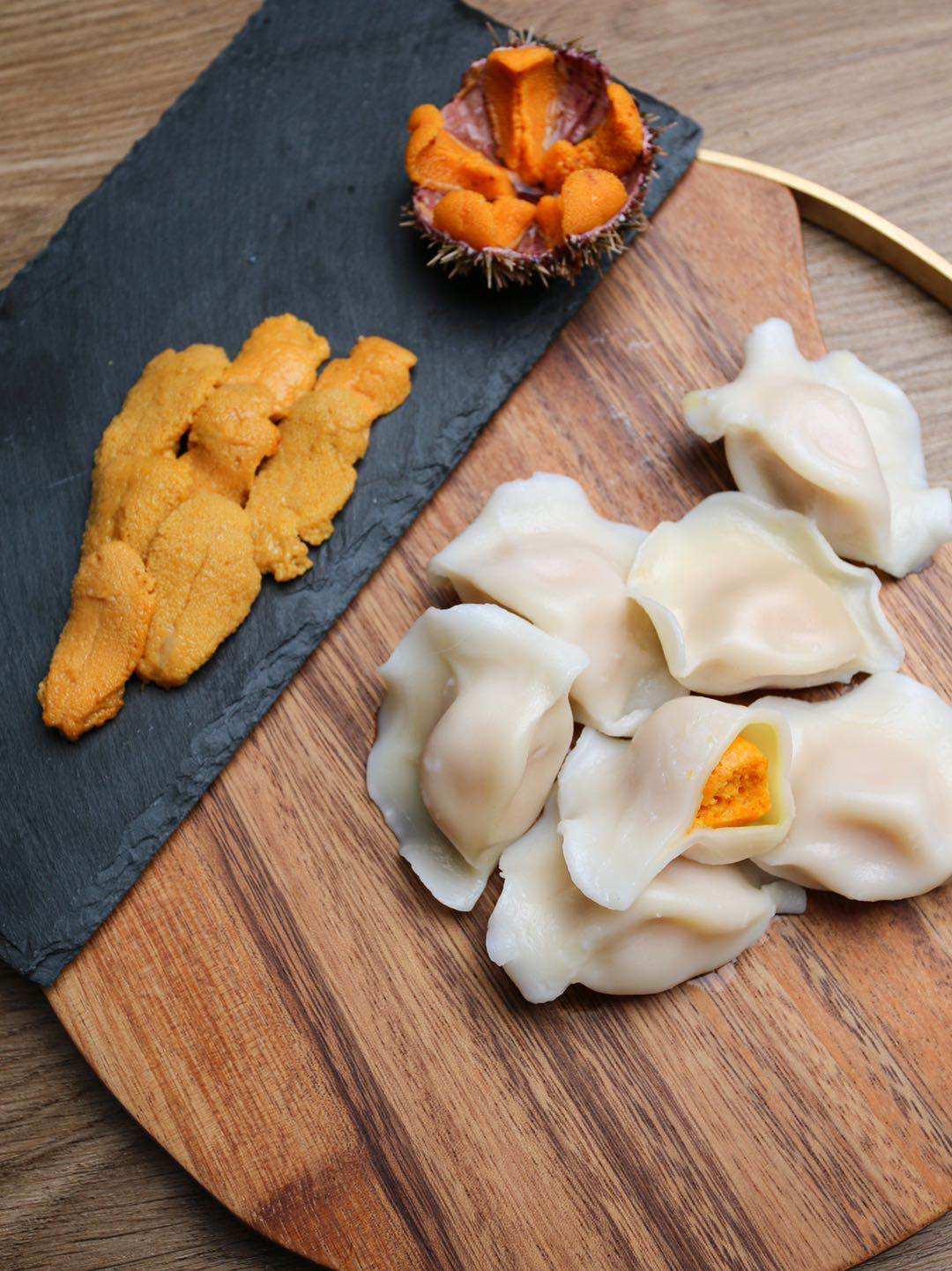 海胆水饺胆皇海鲜馄饨手工冷冻速食早餐多省水饺