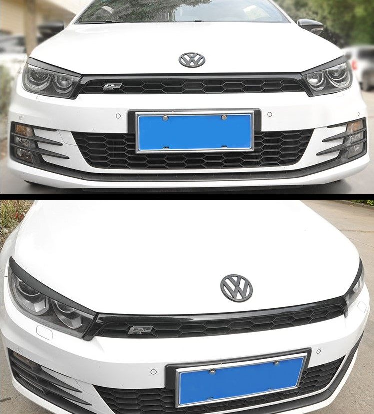 黑色适用于大众0917款尚酷专用改装个性车标装饰汽车车标