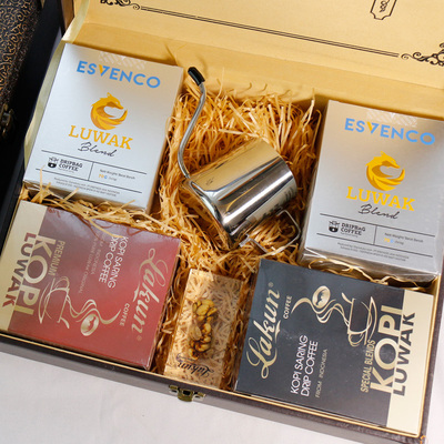 原装进口印尼luwak贝斯猫屎滴滤式挂手冲咖啡粉礼盒挂耳咖啡