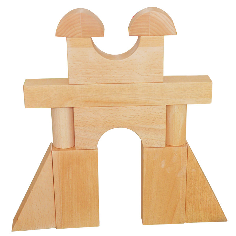 积木200块超大实心幼儿园益智儿童建构区地面大型建构