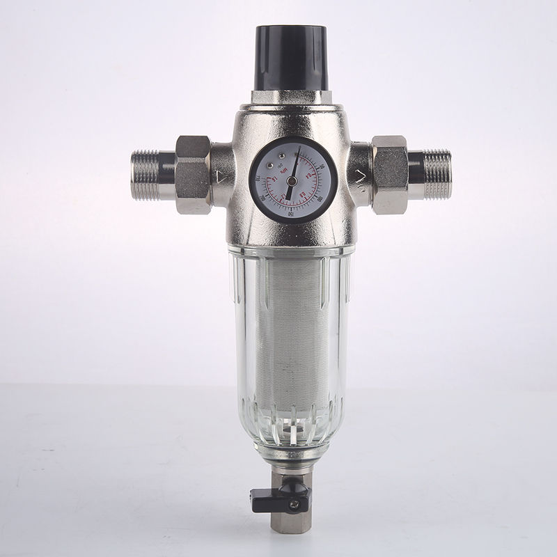 自动稳压前置过滤器家用带压力表自来水全屋管道水垢净水器
