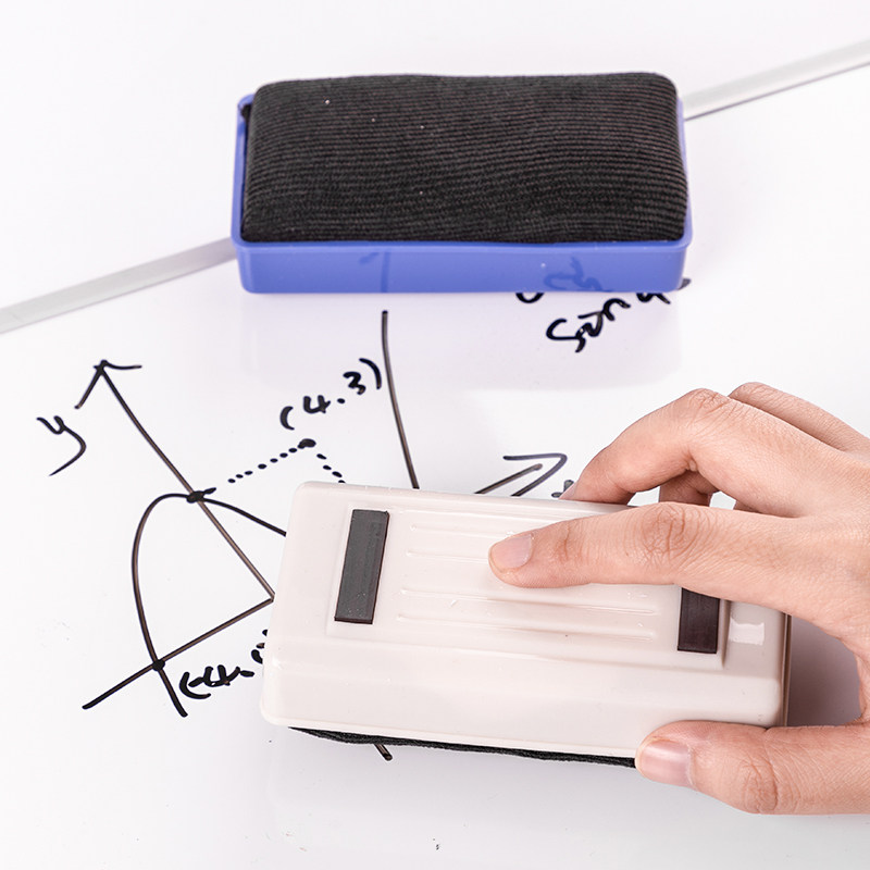 板擦白板擦得力7837磁性可吸画黑板擦白板刷板刷办公文具板擦