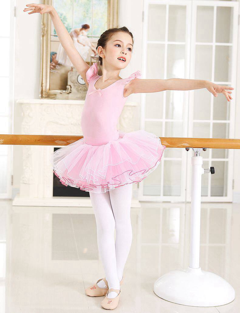 舞蹈儿童中国中国舞女童练功考级芭蕾舞蓬蓬演出服儿童演出服