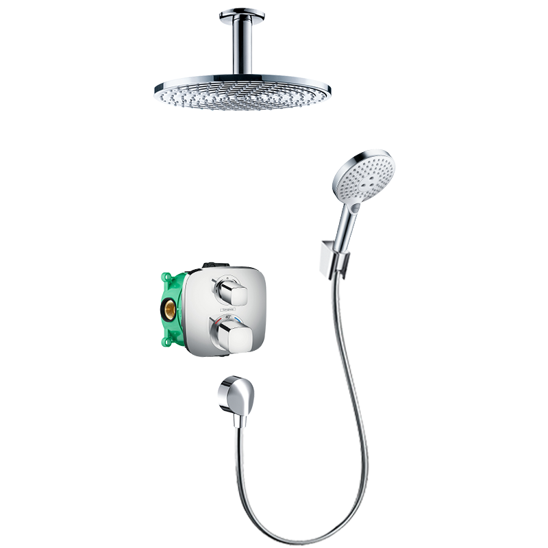 花洒汉斯格雅hansgrohe暗装恒温入墙手持软管套装恒温花洒套装