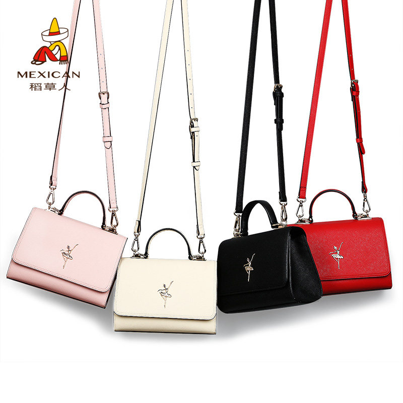 稻草人斜挎包单肩手提包